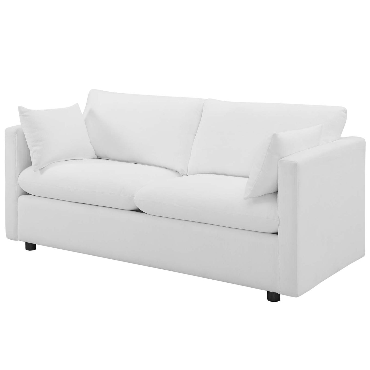 Activate 3 Piece Upholstered Fabric Set, Fabric, White, 19132