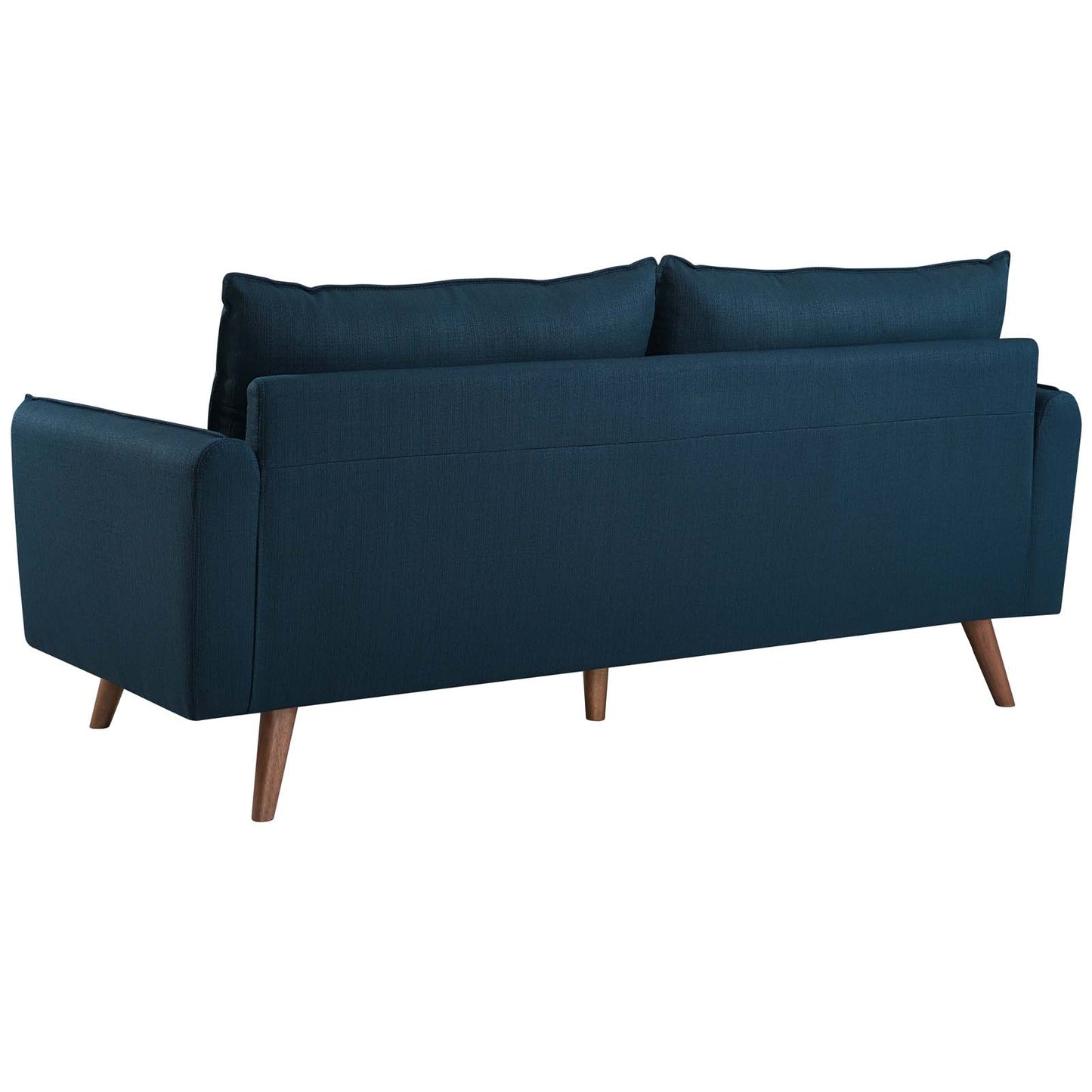 Revive Upholstered Fabric Sofa and Loveseat Set, Fabric, Navy Blue, 19133