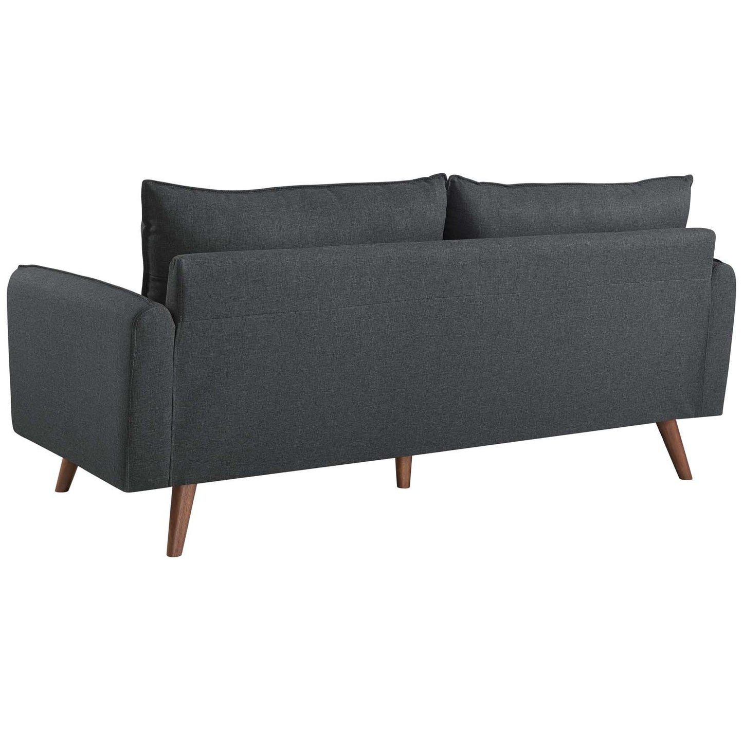 Revive Upholstered Fabric Sofa and Loveseat Set, Fabric, Grey Gray, 19135