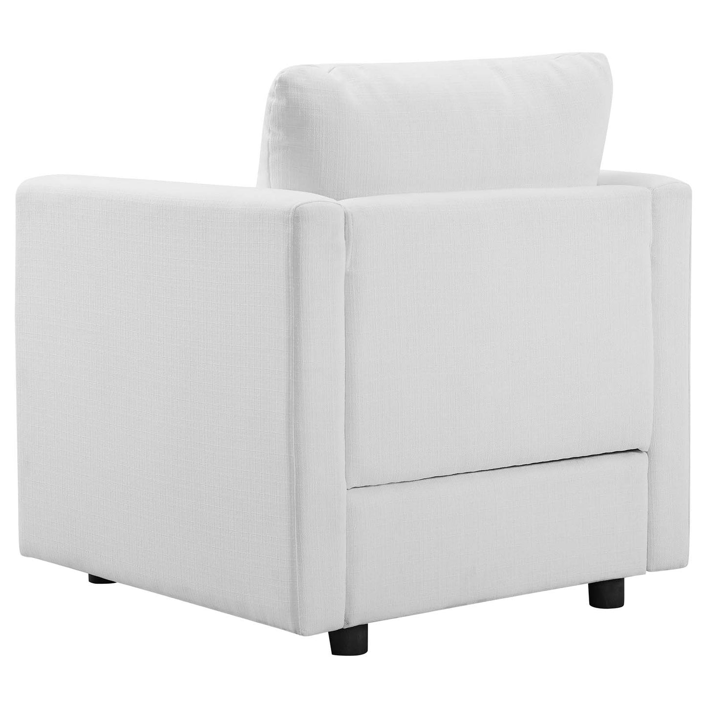 Activate Upholstered Fabric Armchair Set of 2, Fabric, White, 19144