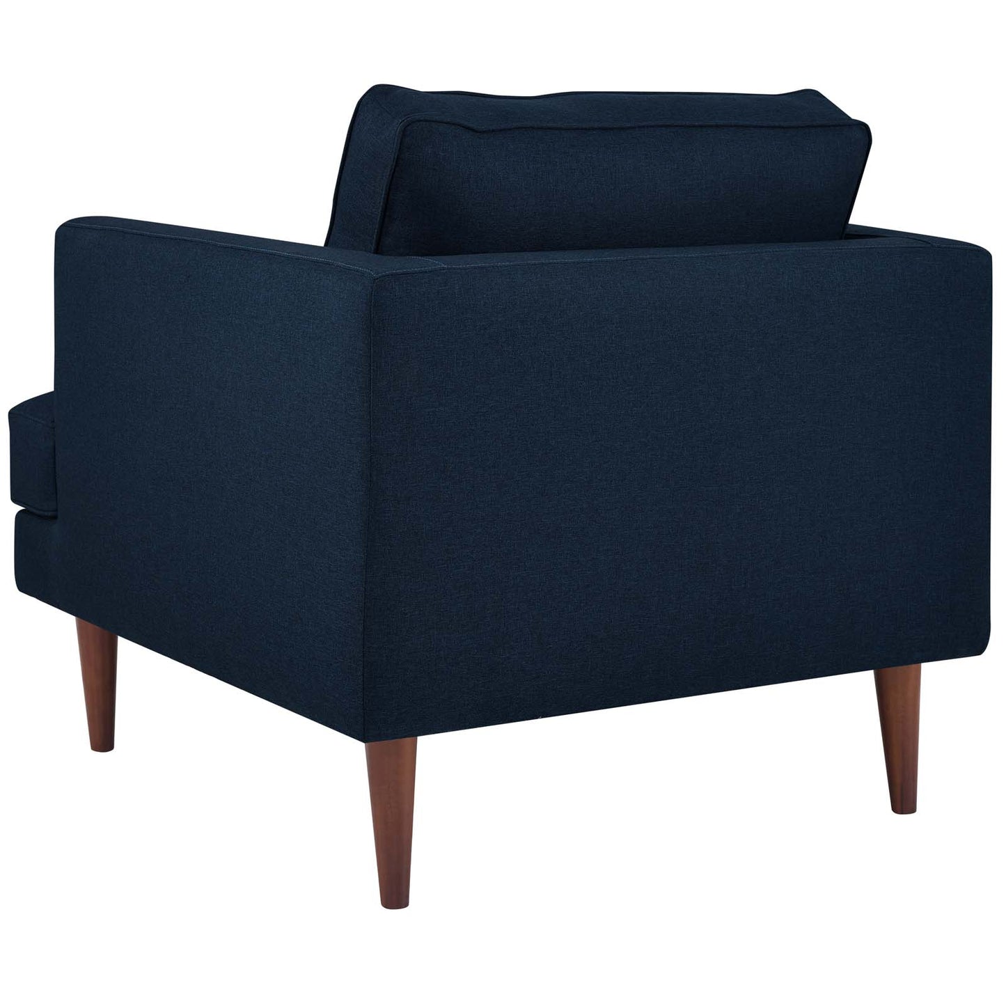 Agile Upholstered Fabric Armchair Set of 2, Fabric, Blue, 19145