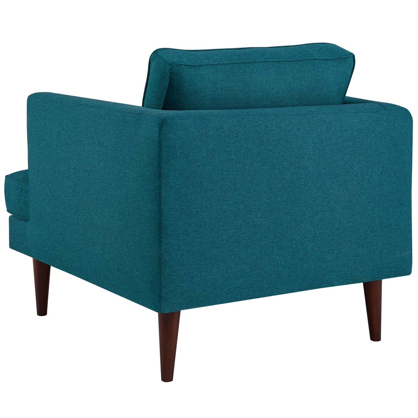 Agile Upholstered Fabric Armchair Set of 2, Fabric, Teal Blue, 19147