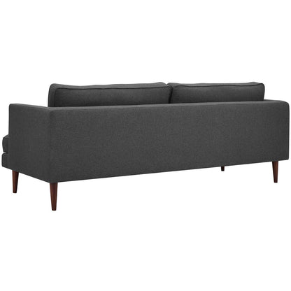 Agile 3 Piece Upholstered Fabric Set, Fabric, Grey Gray, 19154