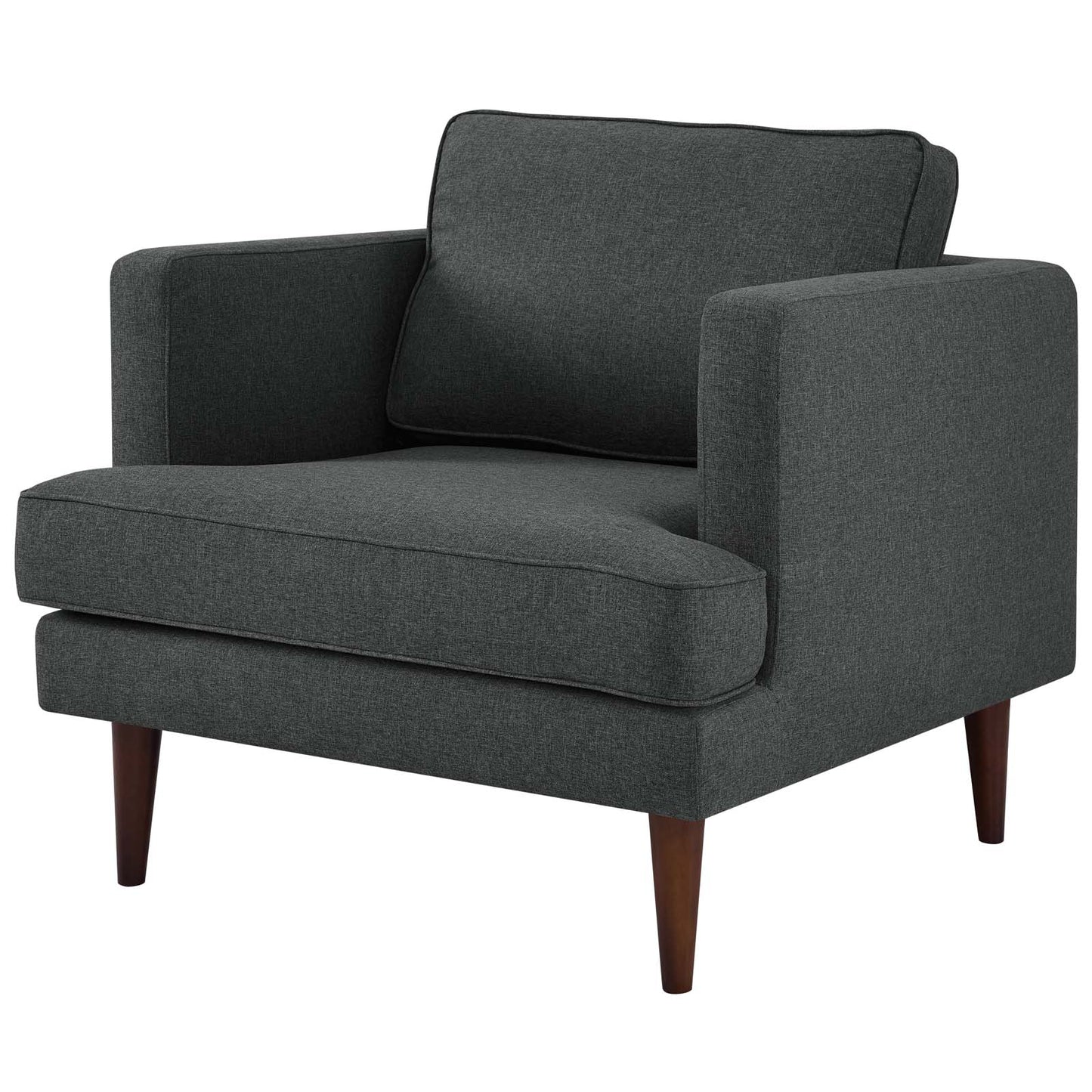 Agile 3 Piece Upholstered Fabric Set, Fabric, Grey Gray, 19154
