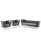 Opportunity 3 Piece Performance Velvet Set, Velvet, Grey Gray, 19190
