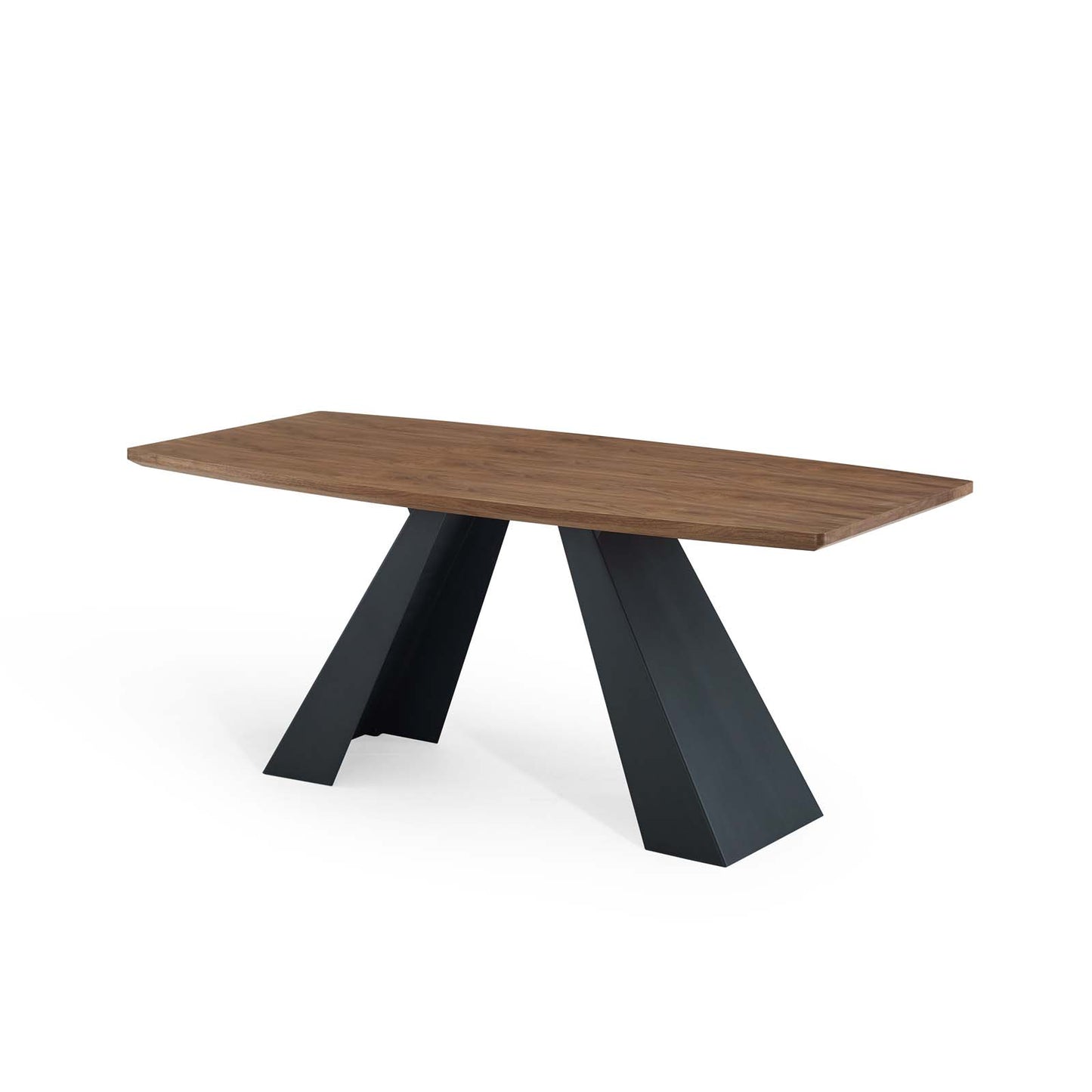 Elevate Dining Table, Wood, Metal Steel, Brown Walnut, 19194