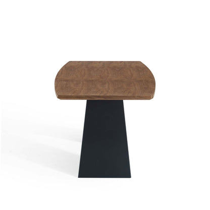Elevate Dining Table, Wood, Metal Steel, Brown Walnut, 19194