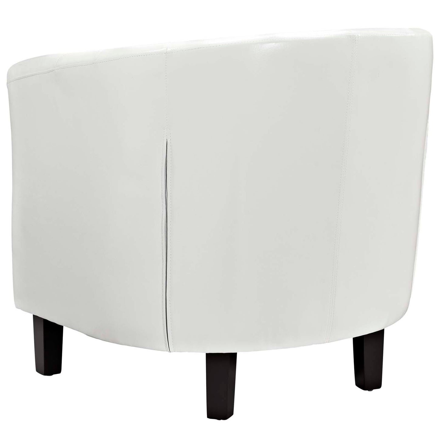 Prospect Upholstered Vinyl Armchair Set of 2, Faux Leather, White, 19257