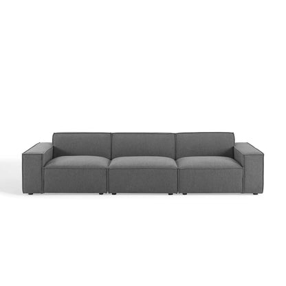 Restore 3-Piece Sectional Sofa, Fabric, Dark Grey Gray, 19260