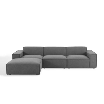 Restore 4-Piece Sectional Sofa, Fabric, Dark Grey Gray, 19262