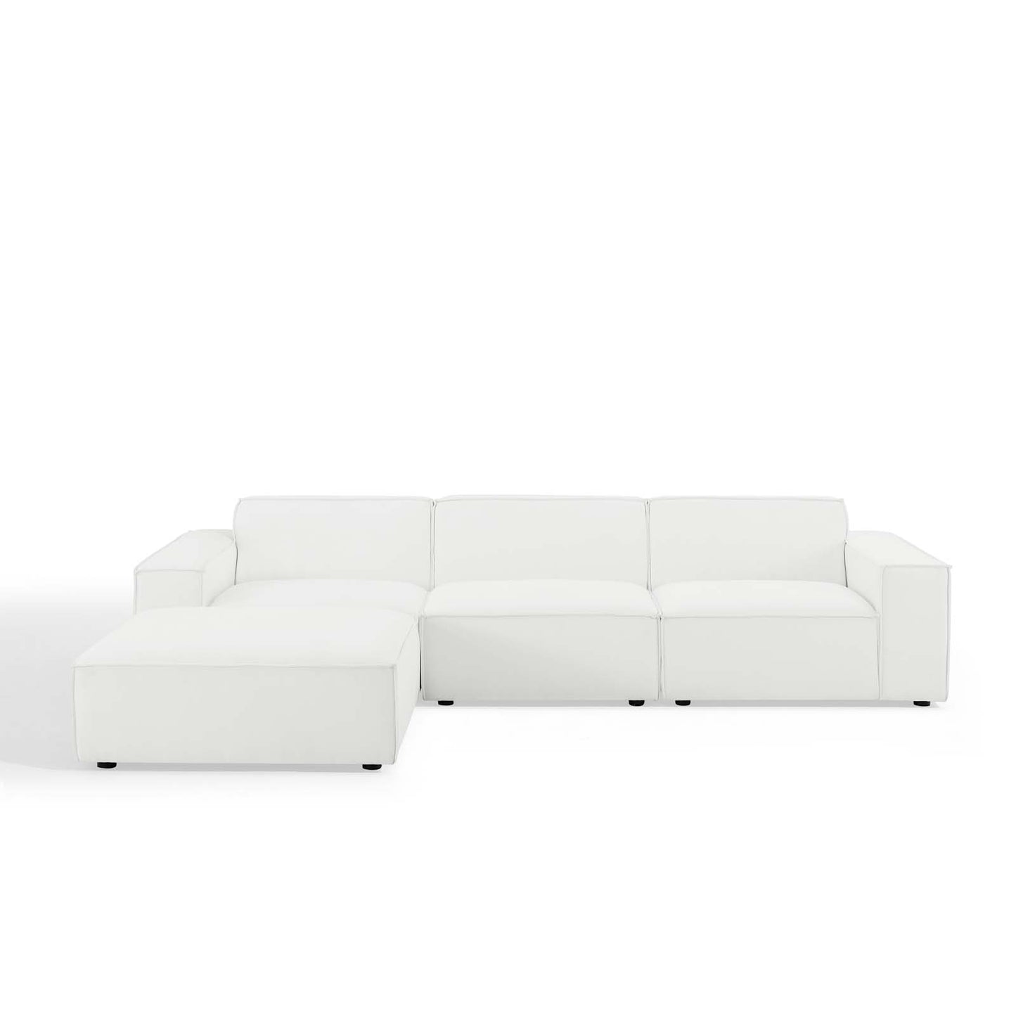 Restore 4-Piece Sectional Sofa, Fabric, White, 19263