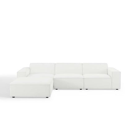 Restore 4-Piece Sectional Sofa, Fabric, White, 19263