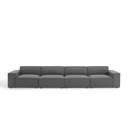 Restore 4-Piece Sectional Sofa, Fabric, Dark Grey Gray, 19264