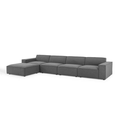 Restore 5-Piece Sectional Sofa, Fabric, Dark Grey Gray, 19266
