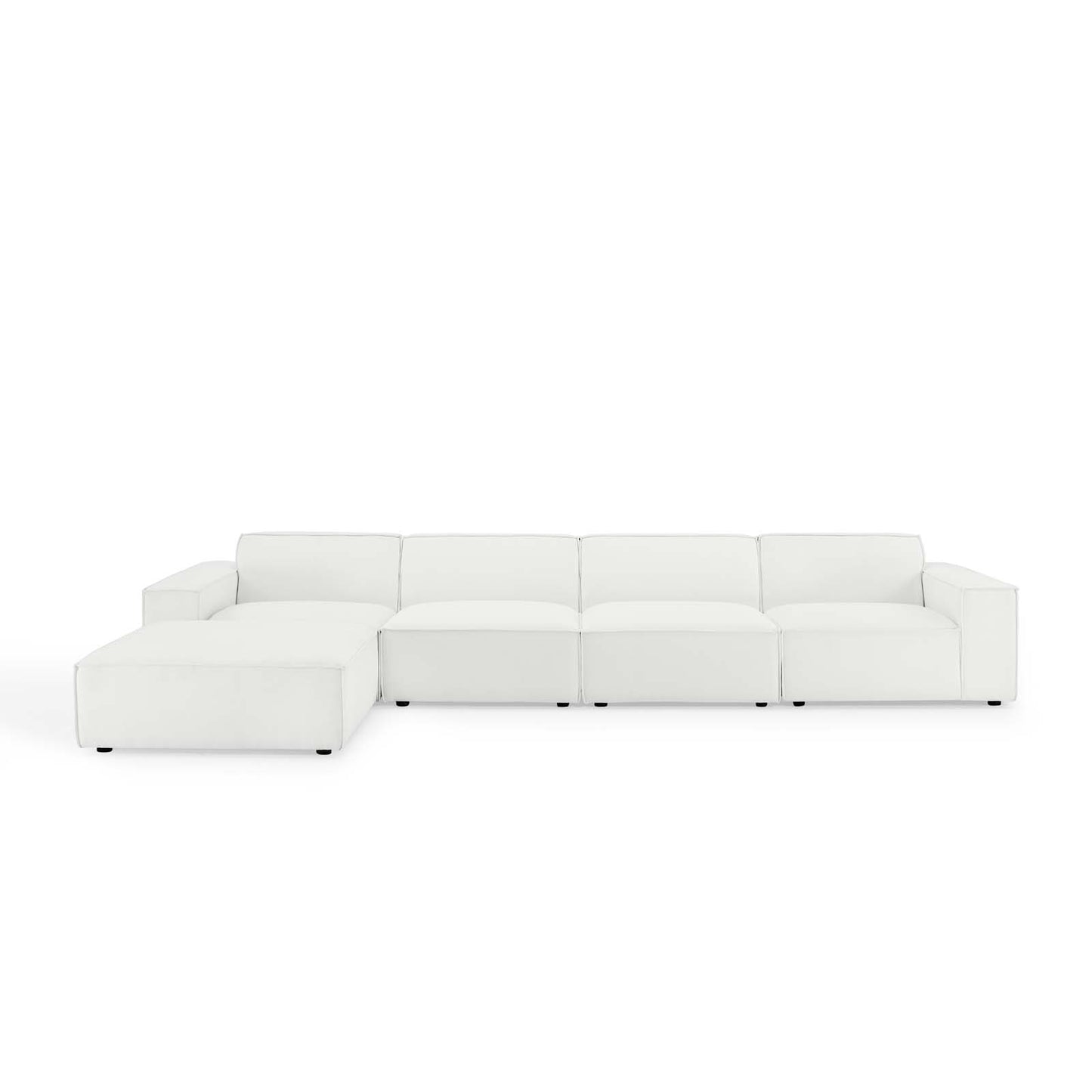 Restore 5-Piece Sectional Sofa, Fabric, White, 19267