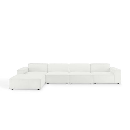 Restore 5-Piece Sectional Sofa, Fabric, White, 19267