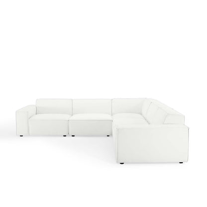 Restore 5-Piece Sectional Sofa, Fabric, White, 19271