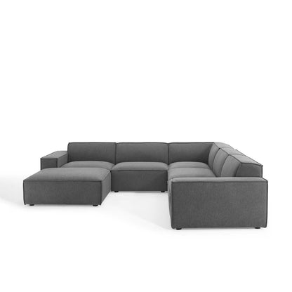 Restore 6-Piece Sectional Sofa, Fabric, Dark Grey Gray, 19272