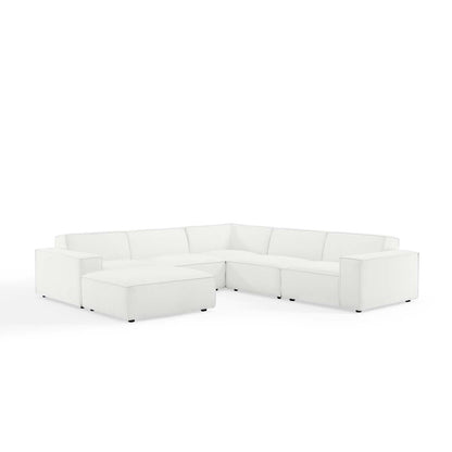 Restore 6-Piece Sectional Sofa, Fabric, White, 19273