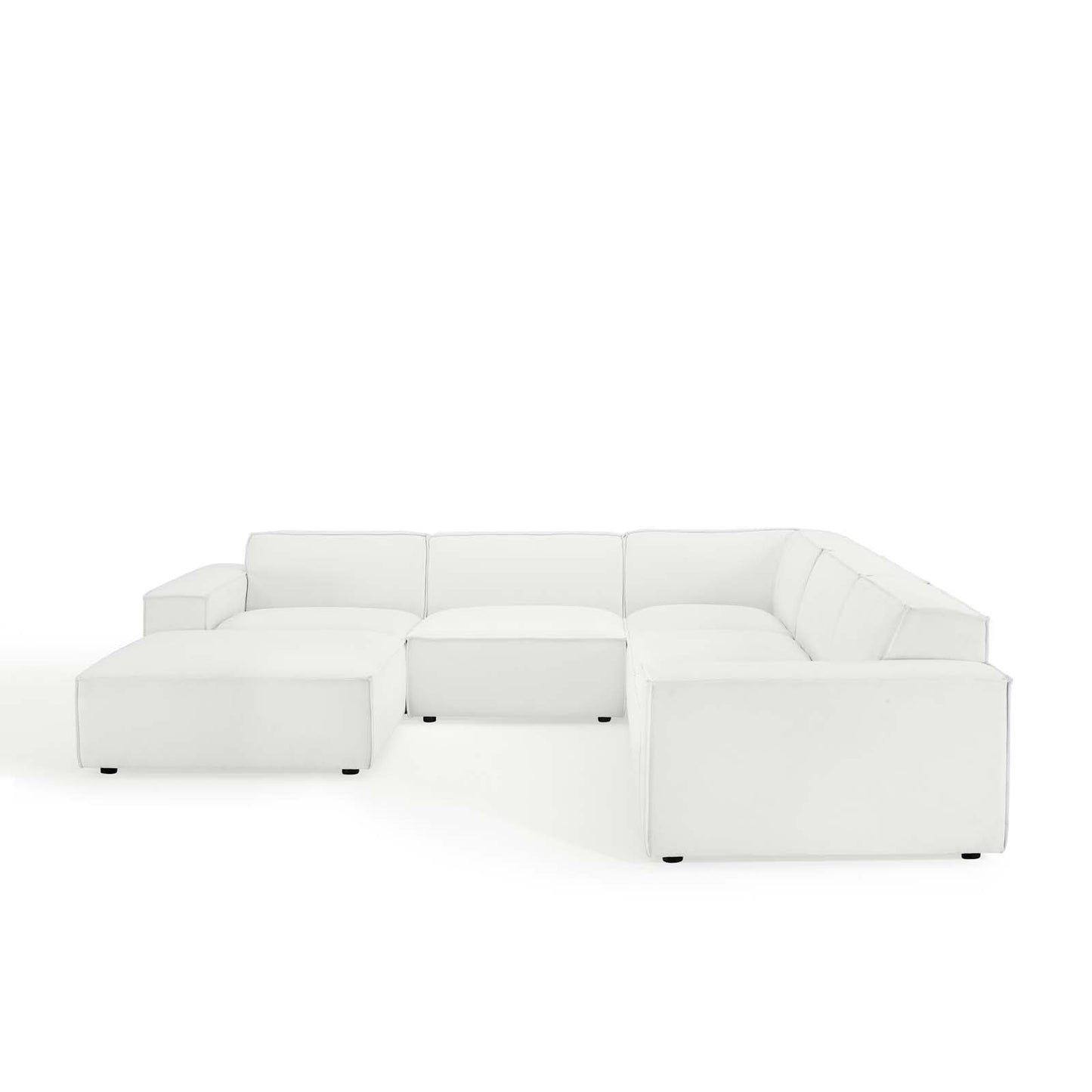 Restore 6-Piece Sectional Sofa, Fabric, White, 19273