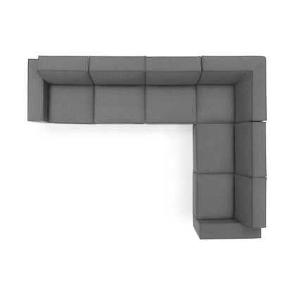Restore 6-Piece Sectional Sofa, Fabric, Dark Grey Gray, 19274