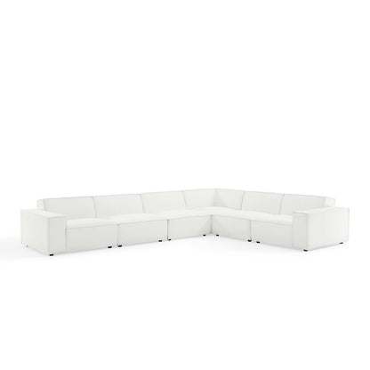Restore 6-Piece Sectional Sofa, Fabric, White, 19275
