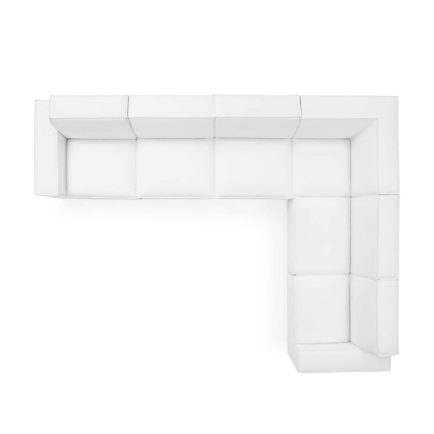 Restore 6-Piece Sectional Sofa, Fabric, White, 19275