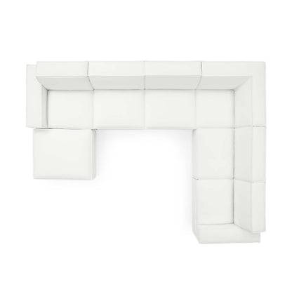 Restore 7-Piece Sectional Sofa, Fabric, White, 19277