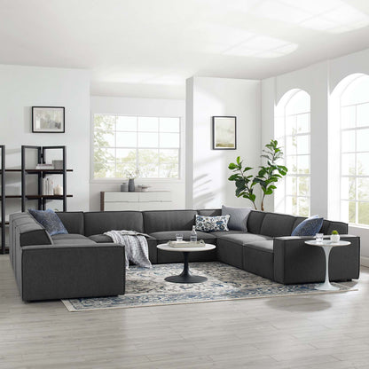 Restore 8-Piece Sectional Sofa, Fabric, Dark Grey Gray, 19278