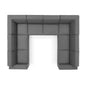 Restore 8-Piece Sectional Sofa, Fabric, Dark Grey Gray, 19278