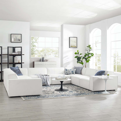Restore 8-Piece Sectional Sofa, Fabric, White, 19279