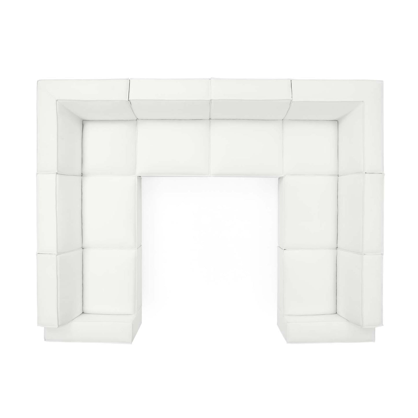 Restore 8-Piece Sectional Sofa, Fabric, White, 19279