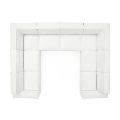 Restore 8-Piece Sectional Sofa, Fabric, White, 19279