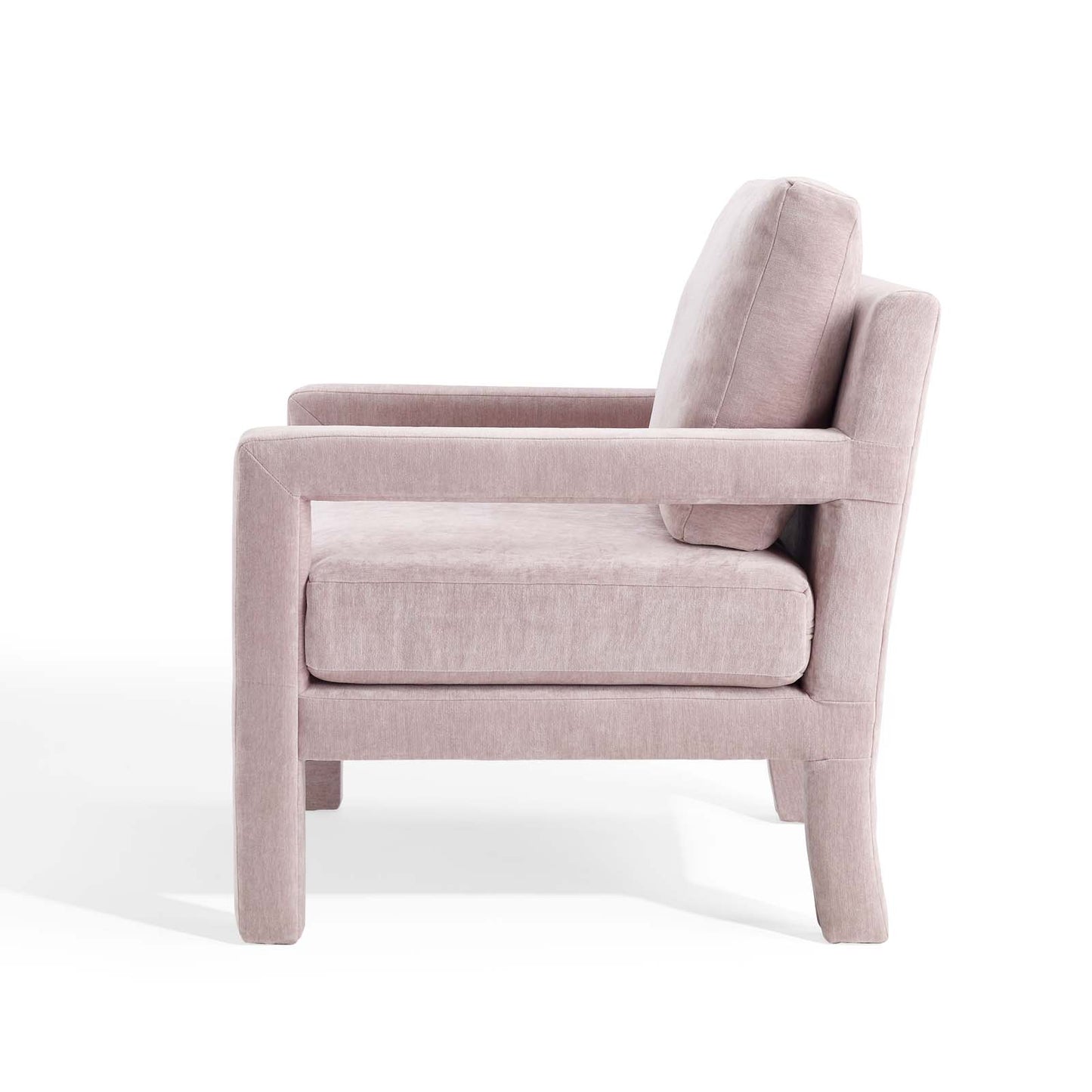 Rehearse Crushed Performance Velvet Armchair, Velvet, Pink, 19305