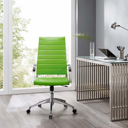 Jive Highback Office Chair, Faux Leather, Green, 19309