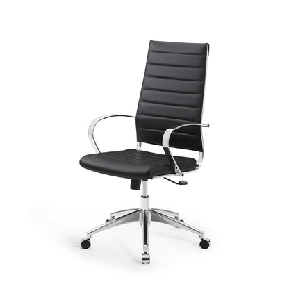Jive Highback Office Chair, Faux Leather, Black, 19310