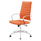 Jive Highback Office Chair, Faux Leather, Orange, 19313