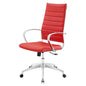 Jive Highback Office Chair, Faux Leather, Red, 19314