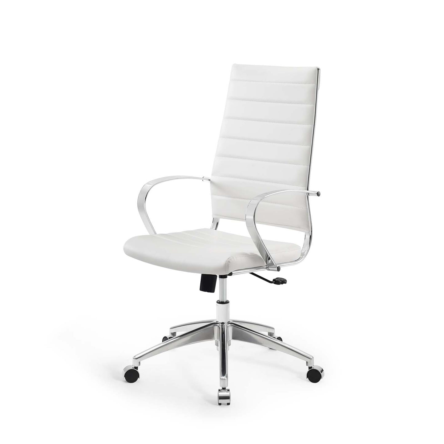 Jive Highback Office Chair, Faux Leather, White, 19316