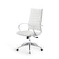 Jive Highback Office Chair, Faux Leather, White, 19316