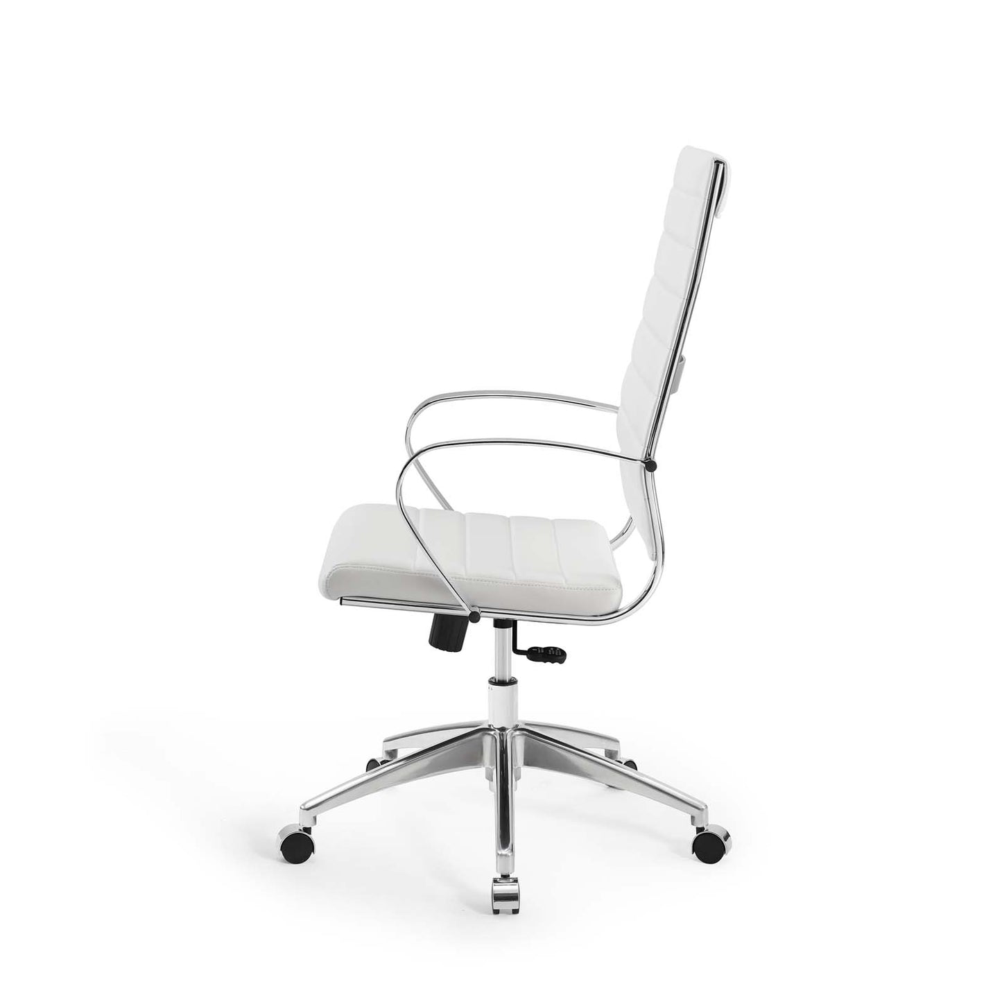 Jive Highback Office Chair, Faux Leather, White, 19316