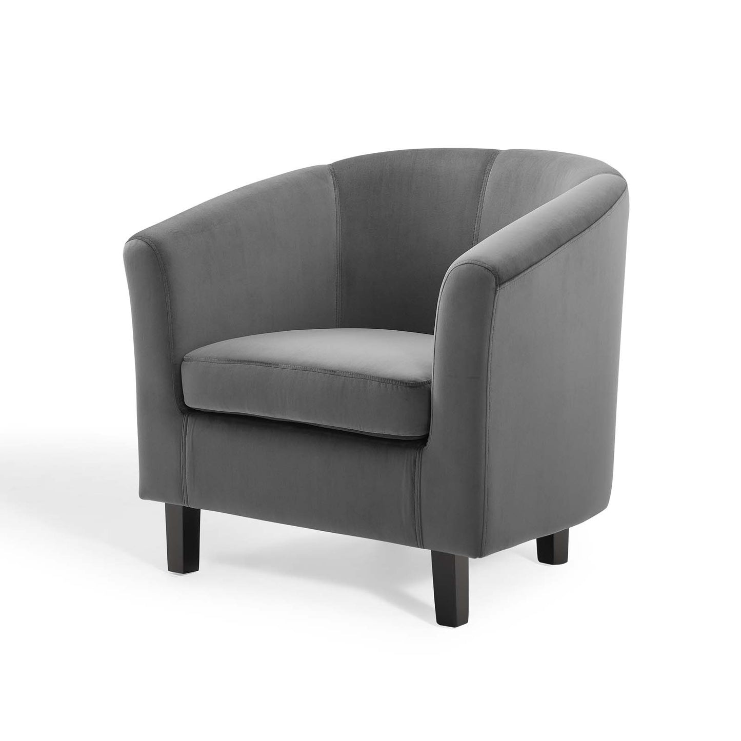 Prospect Performance Velvet Armchair, Velvet, Dark Grey Gray, 19325