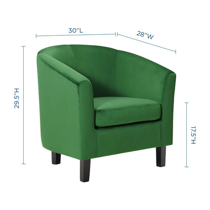 Prospect Performance Velvet Armchair, Velvet, Green, 19327