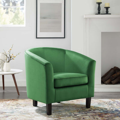 Prospect Performance Velvet Armchair, Velvet, Green, 19327