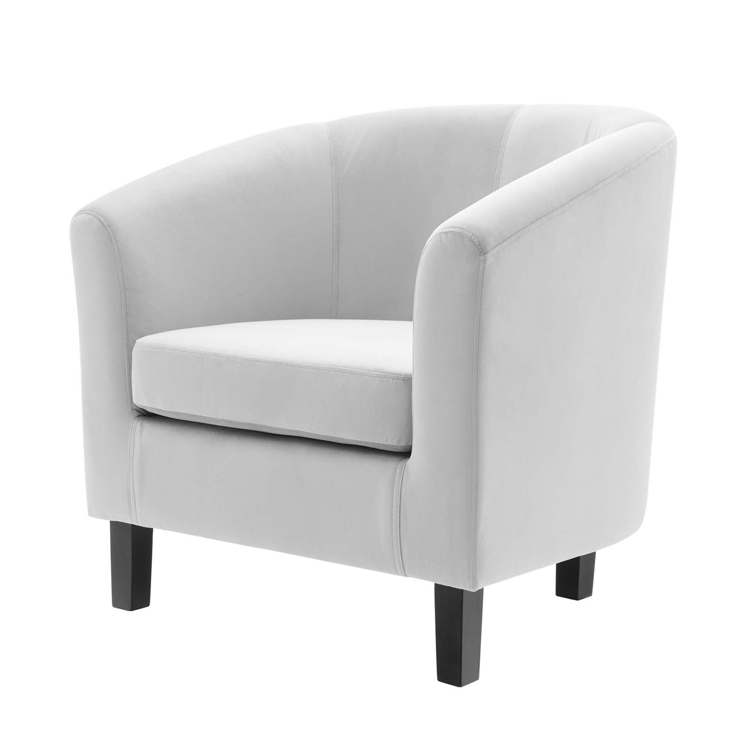 Prospect Performance Velvet Armchair, Velvet, Light Grey Gray, 19328
