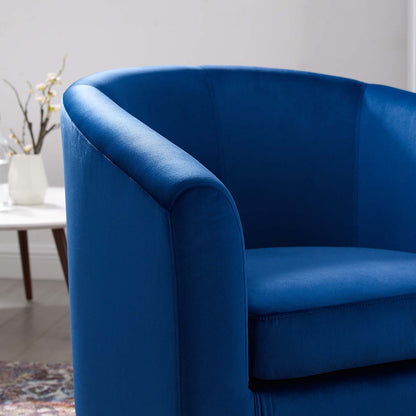 Prospect Performance Velvet Armchair, Velvet, Blue Navy, 19329