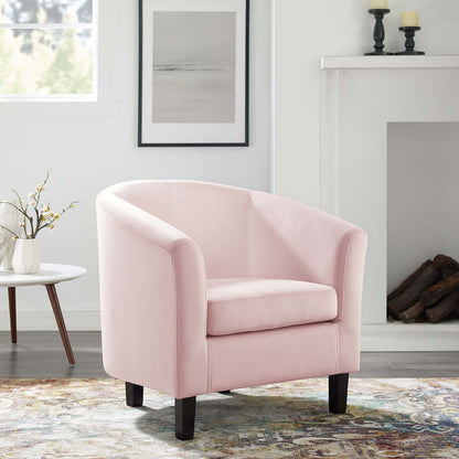 Prospect Performance Velvet Armchair, Velvet, Pink, 19330