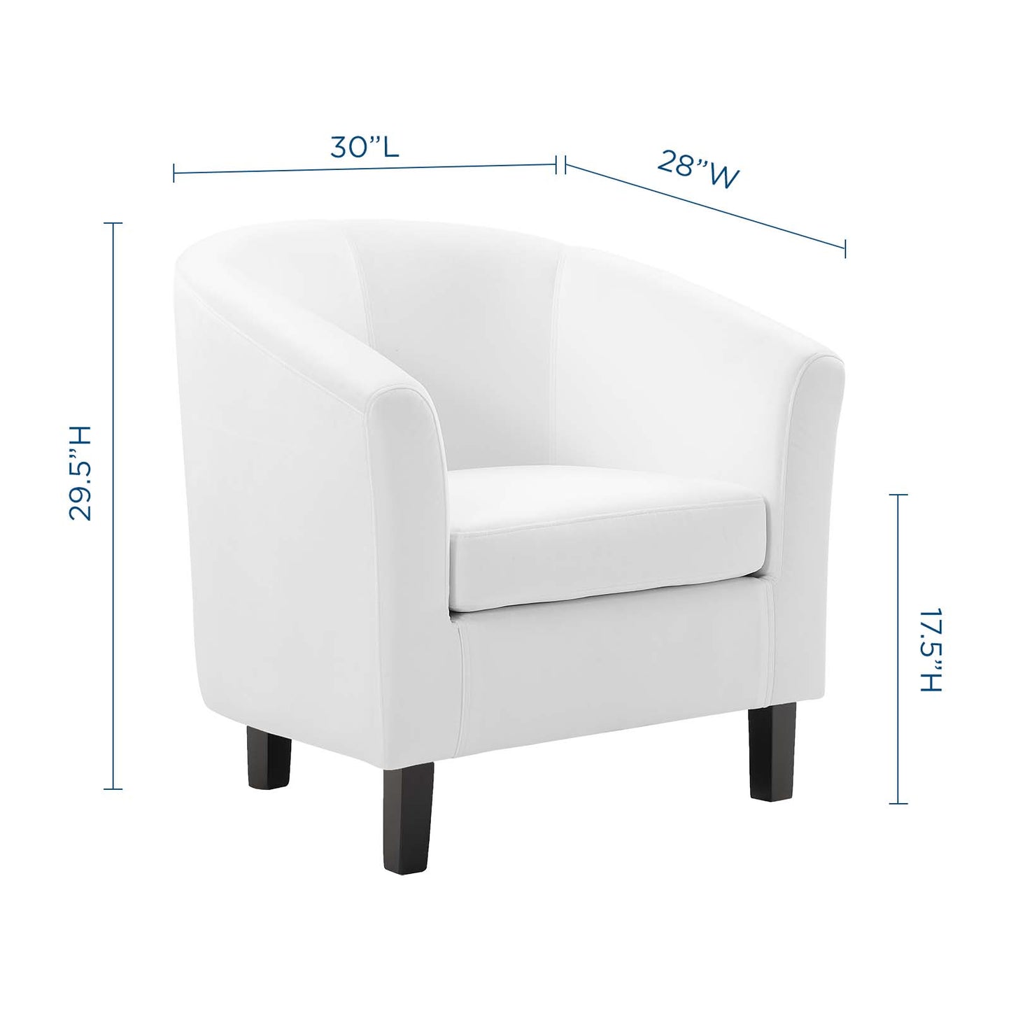 Prospect Performance Velvet Armchair, Velvet, White, 19331