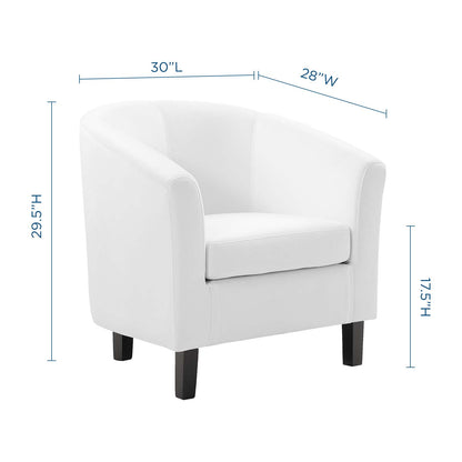 Prospect Performance Velvet Armchair, Velvet, White, 19331