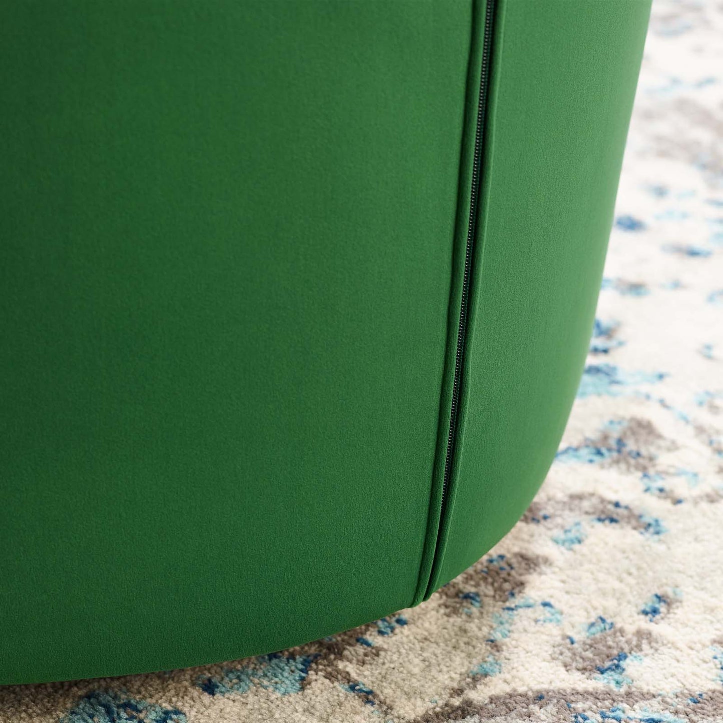 Prospect Tufted Performance Velvet Swivel Armchair, Velvet, Green, 19334